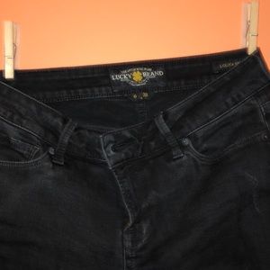 LUCKY BRAND BLACK RIPPED JEANS